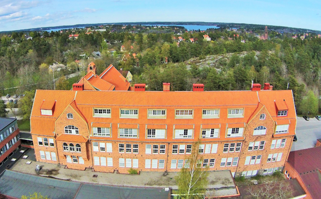 Takläggning i Stockholm.